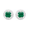 Boucles d'oreilles Brillaxis OZ vert - vue V1