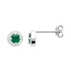 Boucles d'oreilles Brillaxis OZ vert - vue V3