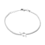 Bracelet Brillaxis argent et oxyde de zirconium