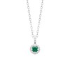 Collier Brillaxis argent rodhie et oz vert
45 cm - vue V1