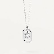 Collier Pdpaola Lettre M Mini Argenté