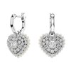 Boucles d'oreilles pendantes Swarovski Hyperbola_x000D_
coeur - vue V1