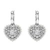 Boucles d'oreilles pendantes Swarovski Hyperbola_x000D_
coeur - vue V3