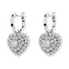 Boucles d'oreilles pendantes Swarovski Hyperbola_x000D_
coeur - vue V4