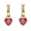 Boucles d'oreilles pendantes Swarovski Stilla_x000D_
coeur rouge - vue V3