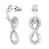Boucles d'oreilles pendantes Swarovski Hyperbola_x000D_
infini - vue V1