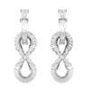 Boucles d'oreilles pendantes Swarovski Hyperbola_x000D_
infini - vue V3