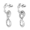 Boucles d'oreilles pendantes Swarovski Hyperbola_x000D_
infini - vue V4