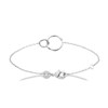 Bracelet Brillaxis argent rhodié anneaux entrelacés
18 cm - vue V1