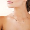 Collier Brillaxis perles de Miyuki noires plaqué or - vue V2