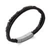 Bracelet homme Brillaxis cuir noir pierre de lave
21 cm - vue V3