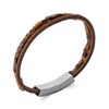 Bracelet homme Brillaxis cuir marron oeil de tigre
21 cm - vue V3