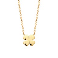 Collier Brillaxis trèfle à quatre feuilles plaqué or
45 cm