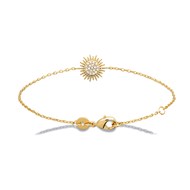Bracelet Brillaxis motif solaire empierré 18cm