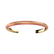 Bracelet jonc Les Cadettes Sunset
doré laqué corail