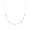 Collier Brillaxis argent pampilles bleues - vue V1