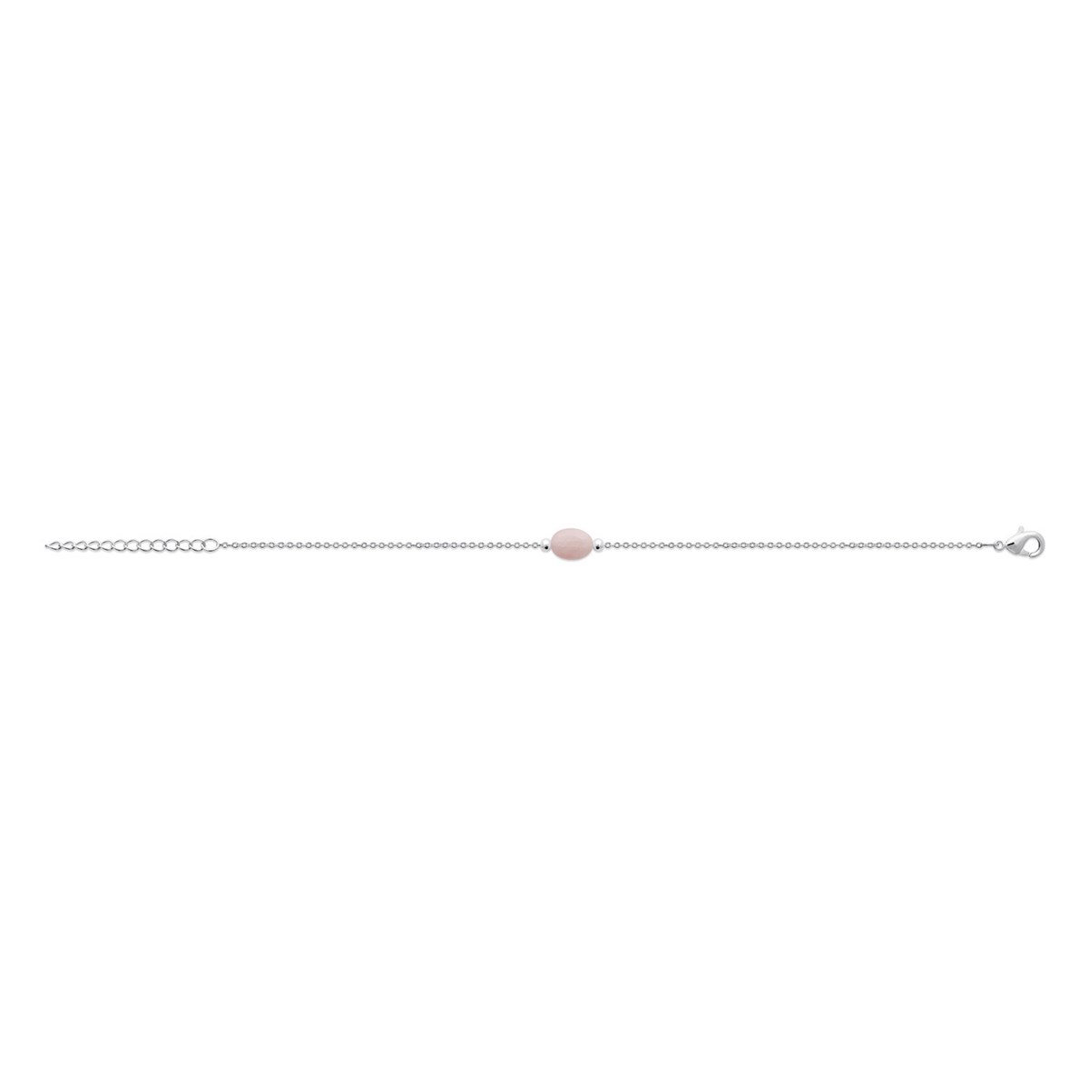 Bracelet Brillaxis argent quartz rose - vue 3