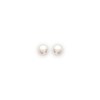 Boucles d'oreilles perle plaqué or 4mm - vue V1