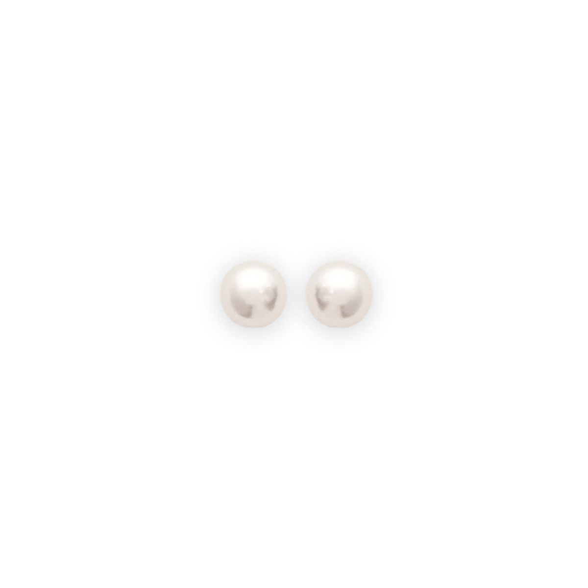 Boucles d'oreilles perle plaqué or 4mm