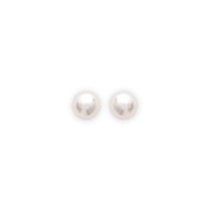 Boucles d'oreilles Brillaxis perles plaqué or 6mm