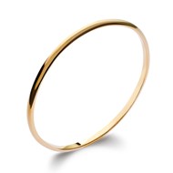 Bracelet jonc Brillaxis plaqué or 66 mm