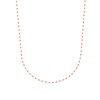 Collier Brillaxis perles de Miyuki rouge plaqué or - vue V1