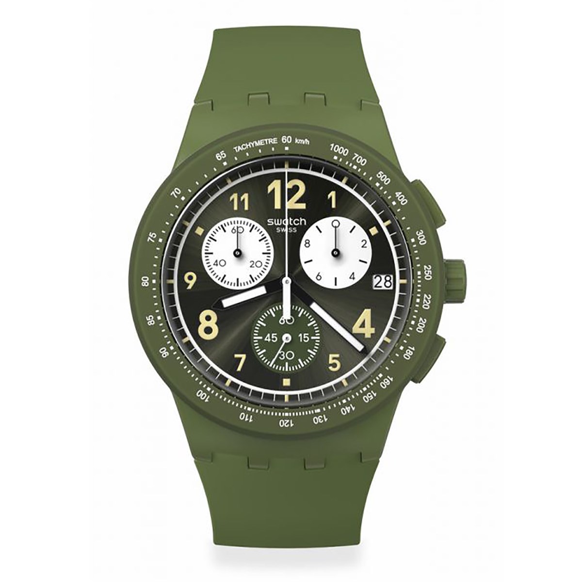 Montre Swatch Nothing Basic About Green - vue 4