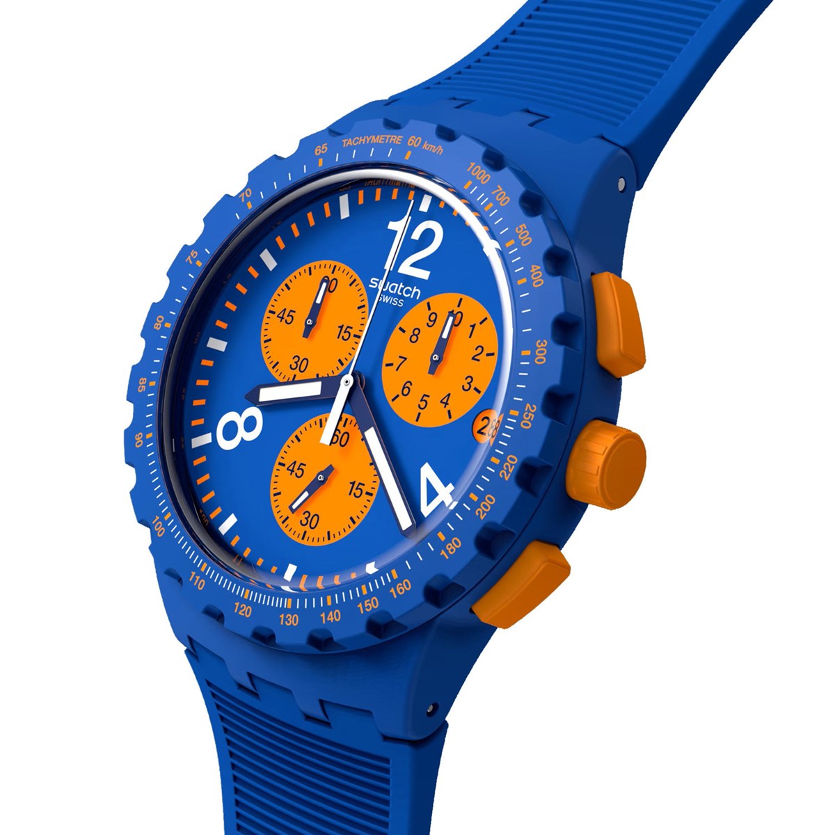 Montre Swatch chrono Primarily Blue - vue 4