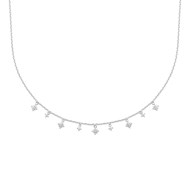 Collier Brillaxis pampilles oxydes argent rhodié