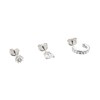 Set de trois piercings Agatha Paradis argent oxydes - vue V1