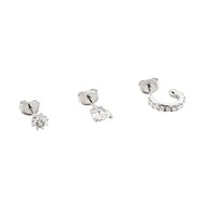 Set de trois piercings Agatha argent oxydes
Ligne Paradis