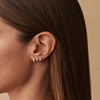 Set de trois piercings Agatha Paradis argent oxydes - vue V2