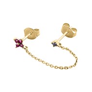 Piercing puce Agatha Beloved fleurs oxydes
multicolores