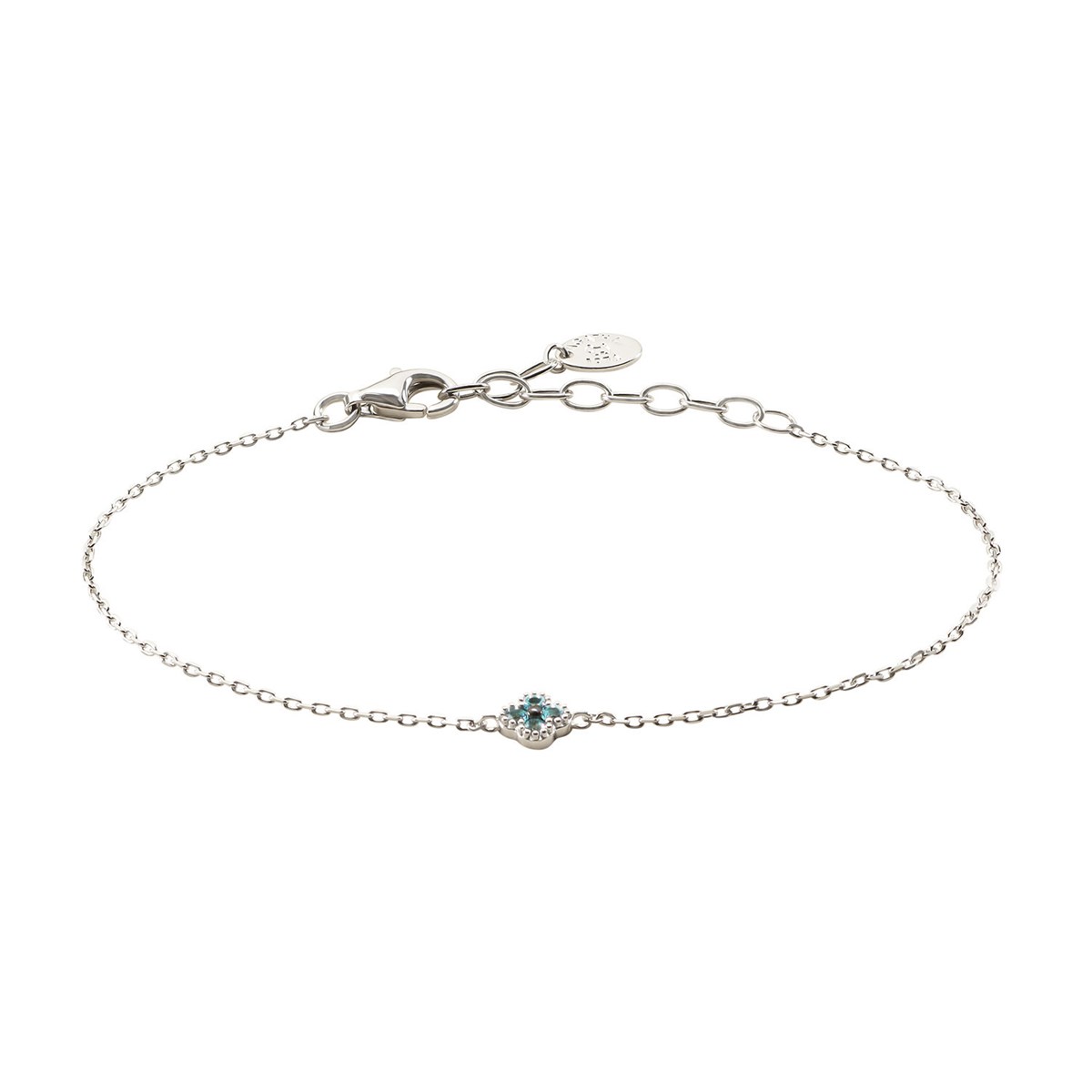 Bracelet Agatha Beloved argent fleur
oxydes de zircinium bleu