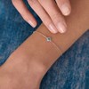 Bracelet Agatha Beloved argent fleur_x000D_
oxydes de zircinium bleu - vue V2