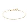 Bracelet Agatha Smarty perles émail blanc - vue V1