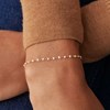 Bracelet Agatha Smarty perles émail blanc - vue V2