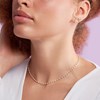 Collier Agatha Smarty laiton perles émail blanc - vue V2