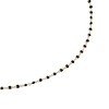 Collier Agatha laiton doré perles émail noir - vue V1