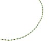Collier Agatha Smarty laiton doré perles émail vert - vue V1