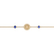 Bracelet souple Les Cadettes Birthstones_x000D_
mars aigue marine