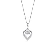 Collier Lotus Silver goutte argent et oxyde