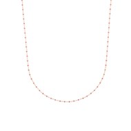 Collier Brillaxis perles de Miyuki roses_x000D_
Plaqué or
