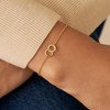Bracelet souple Agatha Rondou argent doré - vue V2