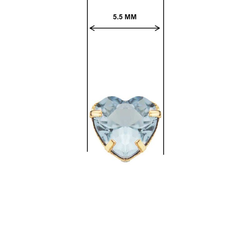 Boucles d'Oreilles Or 18 Carats 750/000 - Zirconiums Topaze Bleue - vue 4