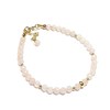 Bracelet en Quartz Rose et Argent 925 Doré - vue V1