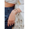 Bracelet en Quartz Rose et Argent 925 Doré - vue V3