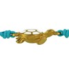 Bracelet Tortue Émaillé Blanche Laiton Doré - Fuchsia - vue V3