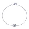 Bracelet Argent 925 Rhodié et Zirconium Transparent - vue V1