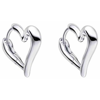 Boucle d'oreille coeur en argent 925